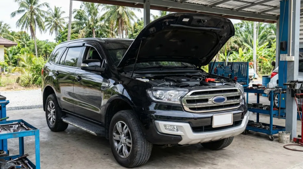 คู่มือเปลี่ยนแบตเตอรี่ Ford Everest ทุกโฉม ภูเก็ต