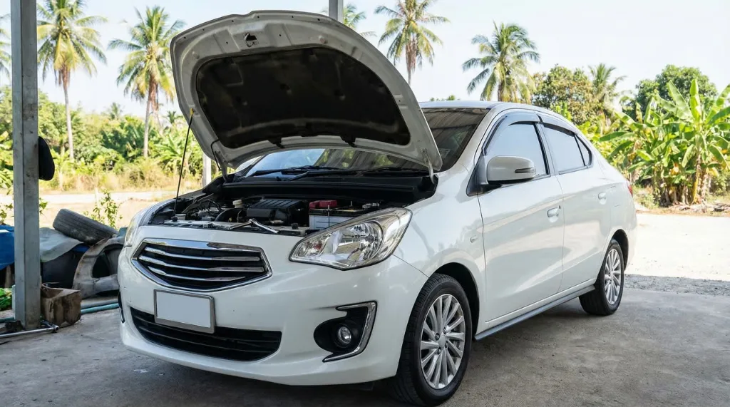 คู่มือเปลี่ยนแบตเตอรี่ Mitsubishi Attrage ทุกโฉม ภูเก็ต