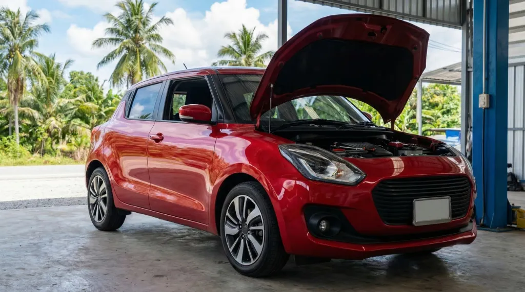 คู่มือเปลี่ยนแบตเตอรี่ Suzuki Swift ภูเก็ต